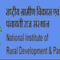 राष्ट्रीय ग्रामीण विकास संस्थान और पंचायती राज (NIRDPR) में विभिन्न पद के लिए भर्ती 2020