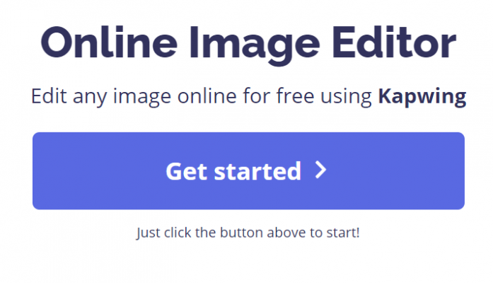Kapwing.Com get started editing apps