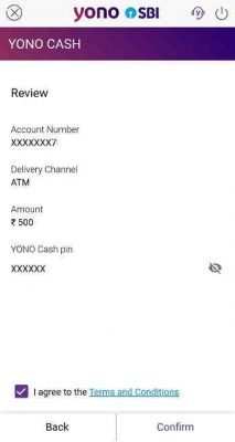 Yono Application enter pin