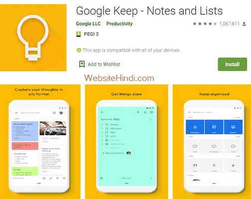 google keep notes desktop app