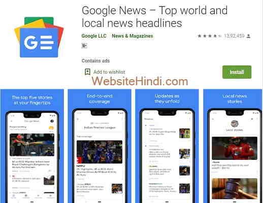 Google News – Top world and local news headlines