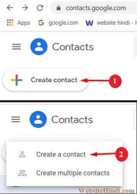 google contact hindi