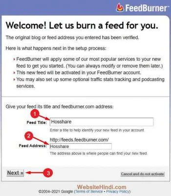 Feed-Address