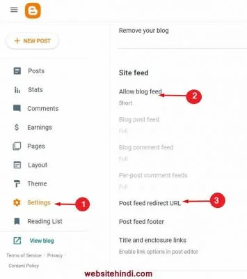 Post-Feed-Redirect-Url