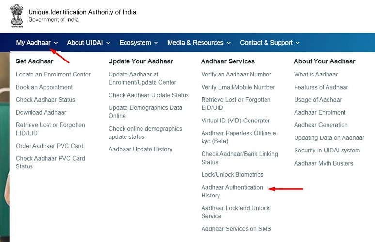 Aadhaar-Authentication-History