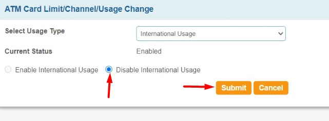 Enable -nternational-Usage