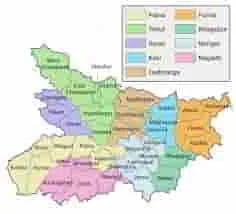 List-Of-Subdivisions-Of-Bihar-map