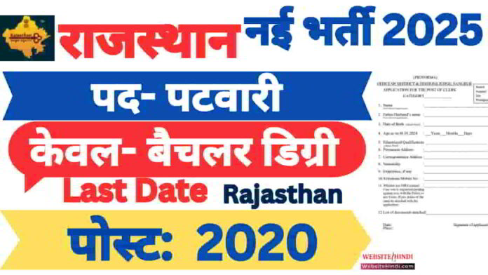 rssb-patwari-new-recruitment-2025