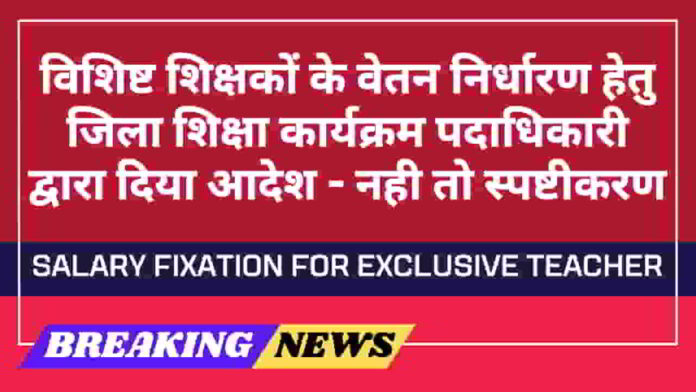 salary-fixation-for-exclusive-teacher