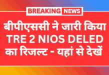 बीपीएससी ने जारी किया TRE 2 NIOS DELED का रिजल्ट- जल्दी देखें bihar-deled-tre-2-result