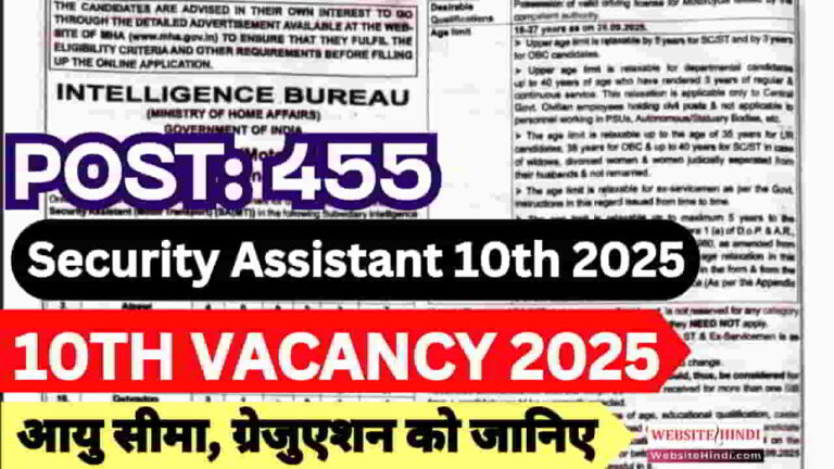 Security-Assistant-10th-Vacancy-2025-Apply-Form