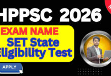 HPPSC SET State Eligibility Test 2026 प्रवेश परीक्षा हेतु आवेदन hppsc set state eligibility test 2026 top exam apply